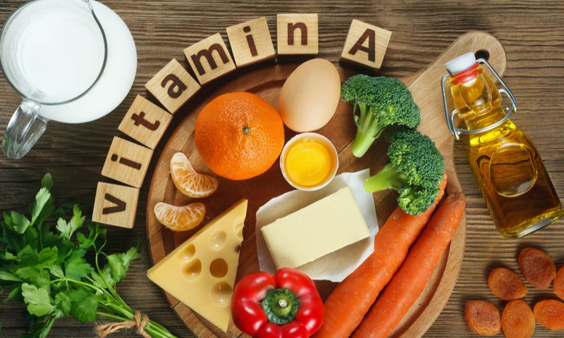 Các loại thực phẩm giàu vitamin A nên bổ sung cho trẻ. (Ảnh: Nguồn Internet)