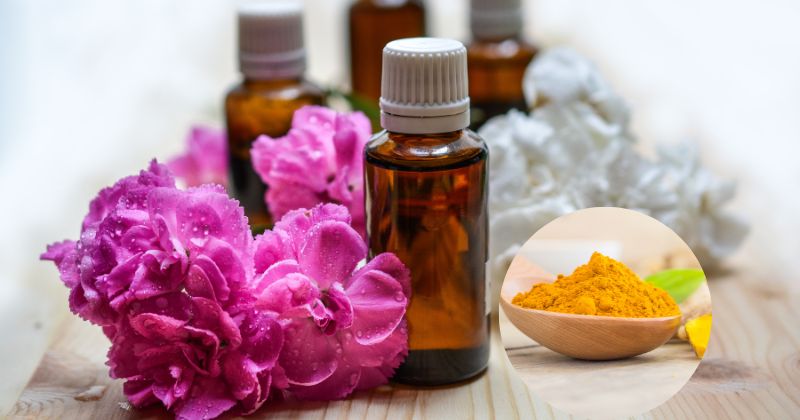 Trị rạn da sau sinh bằng dầu dừa, chanh và bột nghệ (Ảnh: Sưu tầm Internet)