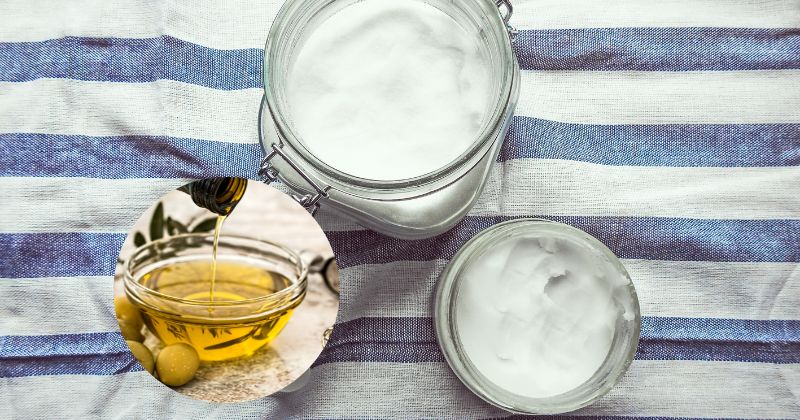 Công thức trị rạn da bằng dầu dừa và dầu ô liu(Ảnh: Sưu tầm Internet)