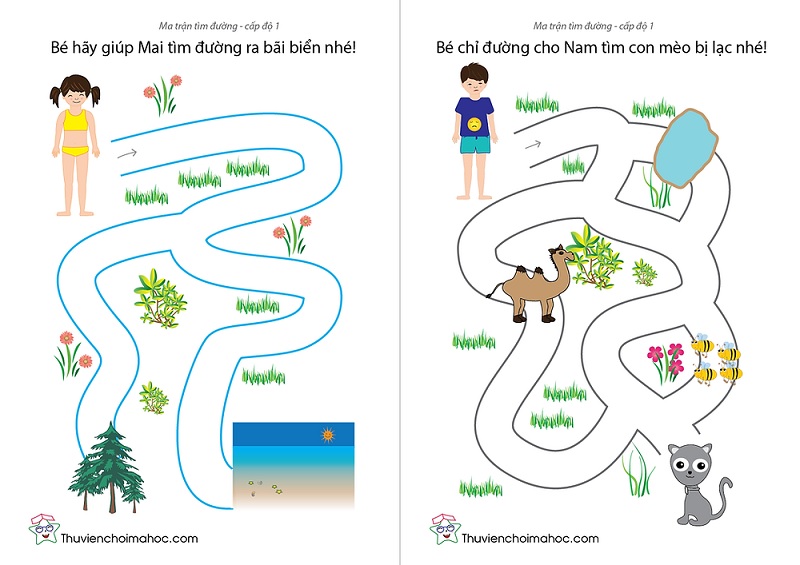 Cùng bé chơi giải đố tìm đường trong mê cung. (Ảnh: Sưu tầm internet)