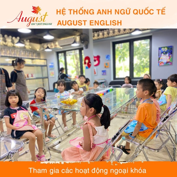 Hệ thống Anh ngữ August Nam Định có nhiều hoạt động ngoại khóa cho học viên (Ảnh: August Nam Định)
