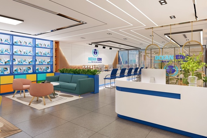 Cơ sở vật chất khi theo học tại trung tâm Ocean Edu luôn hiện đại (Ảnh: Ocean Edu)