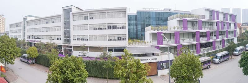 Ngoại quan trường Olympia. (Ảnh: theolympiaschools.edu.vn)