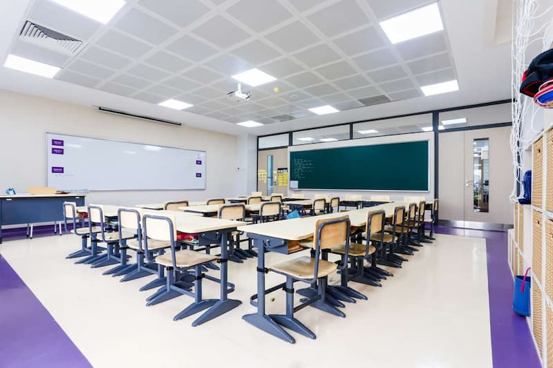 Phòng học tại trường Olympia. (Ảnh: theolympiaschools.edu.vn)