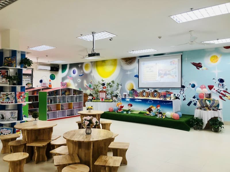 Thư viện tại trường Tiểu học Thành Công B 1. (Ảnh: Nhà trường)