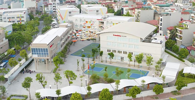 Quan cảnh trường phổ thông song ngữ liên cấp Wellspring. (Ảnh: www.wellspring.edu.vn)