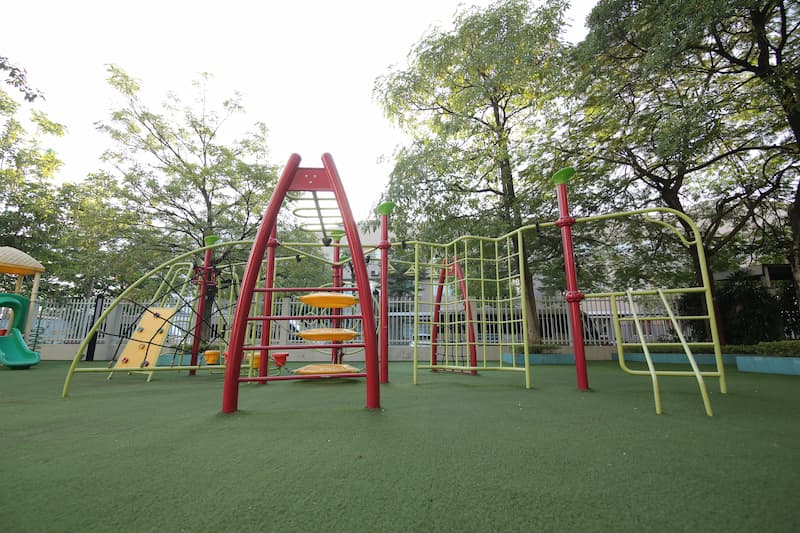 Khu vườn giải trí. (Ảnh: www.wellspring.edu.vn)