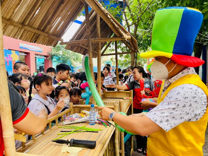 Hoạt động ngoại khóa tại trường. (Ảnh: Nhà trường)