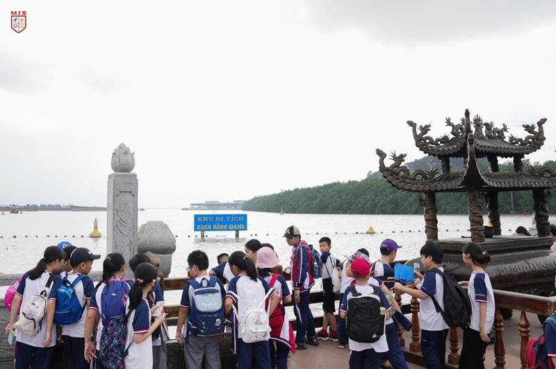 Trải nghiệm liên môn văn hóa tại Bạch Đằng Giang 1. (Ảnh: /misvn.edu.vn)
