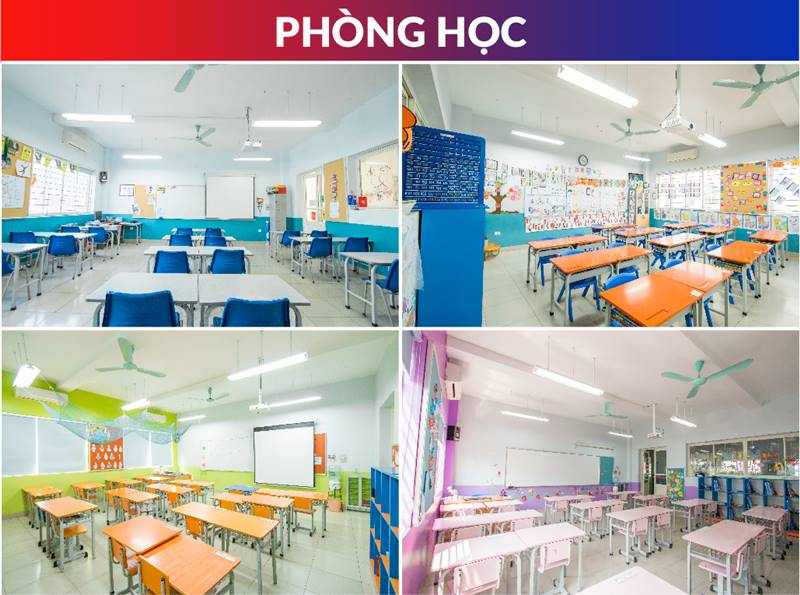 Phòng học trong trường. (Ảnh: vashanoi.edu.vn)