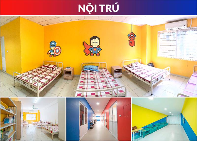 Khu nội trú tại trường. (Ảnh: vashanoi.edu.vn)