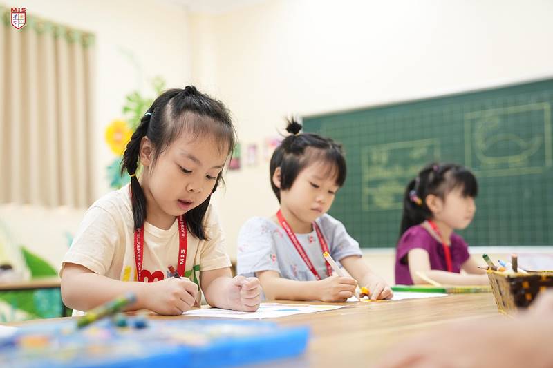 Học sinh tiểu học tại trường MIS. (Ảnh: https://misvn.edu.vn/)