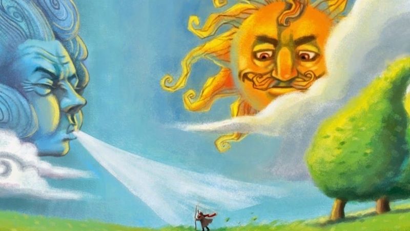 Mặt trời và gió. (Ảnh: Sưu tầm Internet)