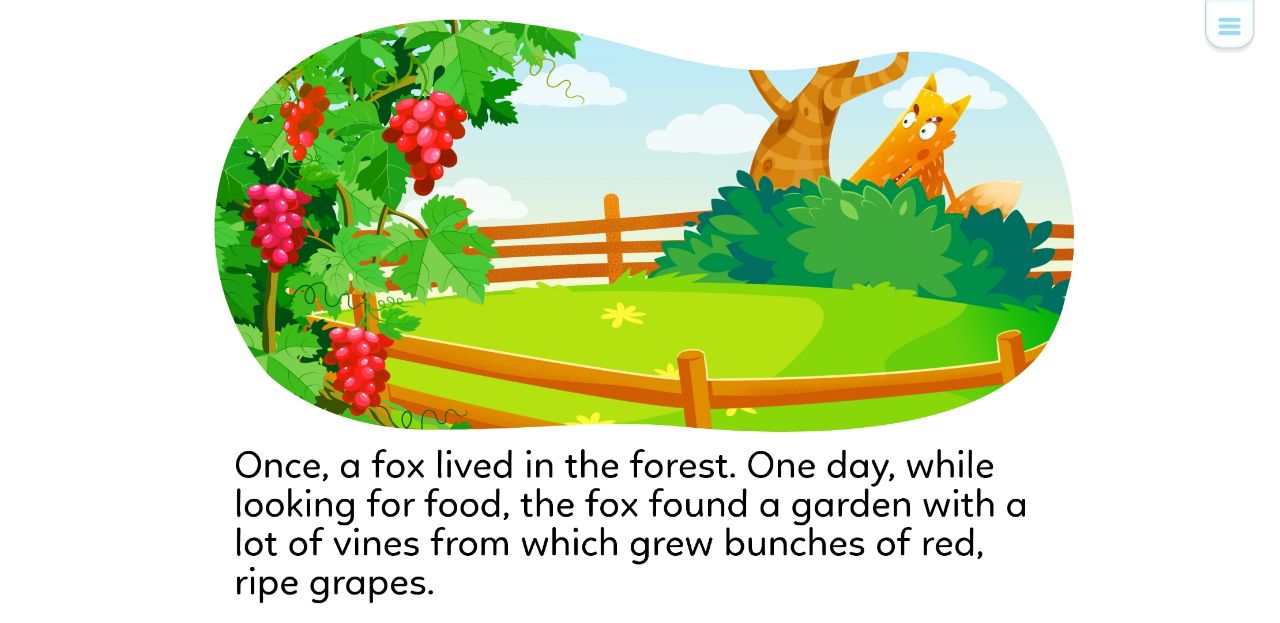 Truyện The fox grapes. (Ảnh: Monkey)