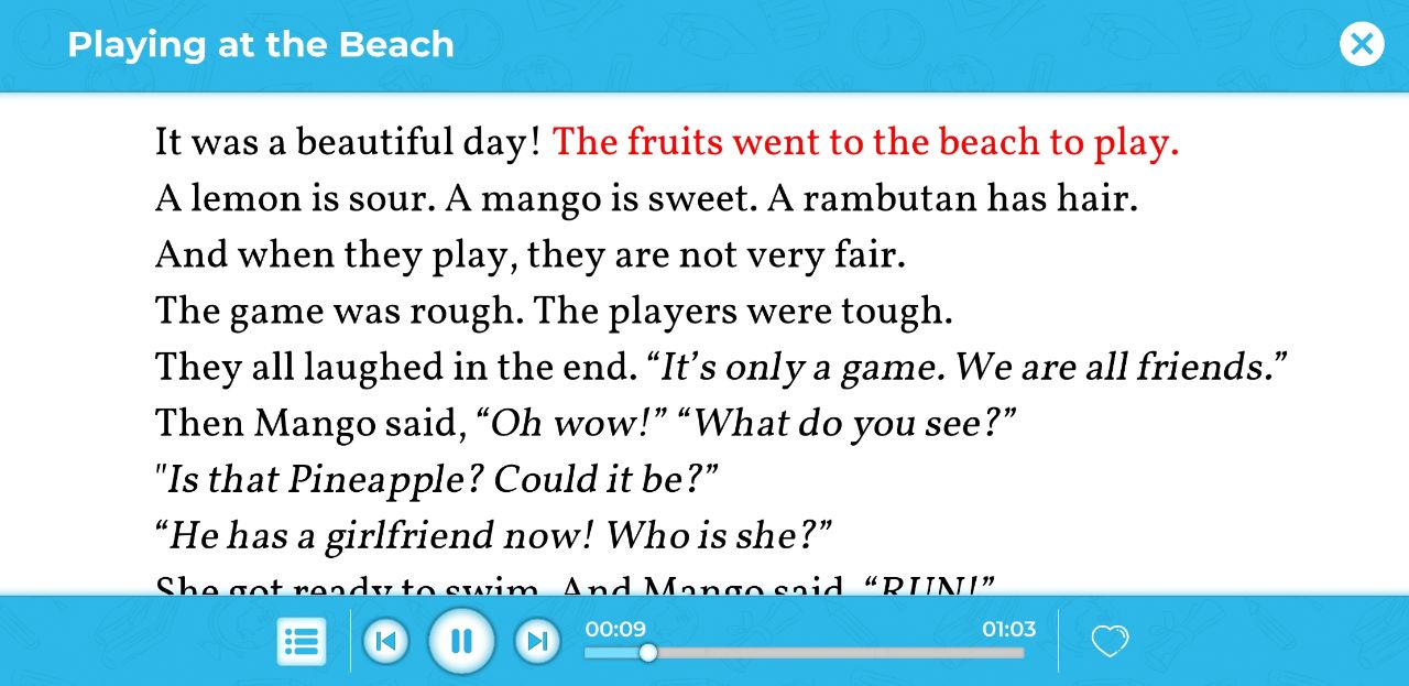 Truyện Playing at the beach. (Ảnh: Monkey)