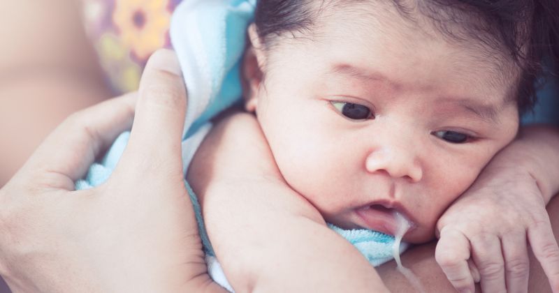 Các bước sơ cứu khi trẻ bị sặc sữa khi ti bình (Ảnh: Sưu tầm Internet)