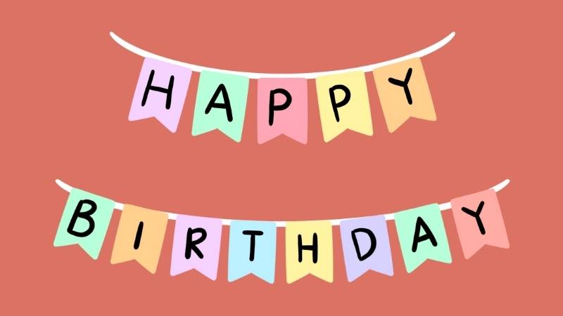 Từ vựng tiếng Anh lớp 4 chủ đề When's your birthday. (Ảnh: Canva)