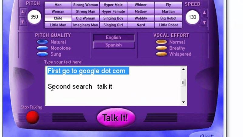 Giao diện đơn giản của Talk It giúp người dùng dễ thao tác. (Ảnh: Internet)