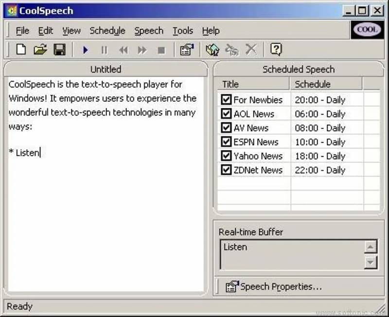 Giao diện ứng dụng đọc văn bản & luyện phát âm Pronunciation Power. (Ảnh: Internet)