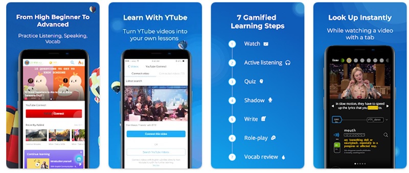 App ghi nhớ từ vựng tiếng Anh qua video với eJOY English. (Ảnh: Sưu tầm internet)