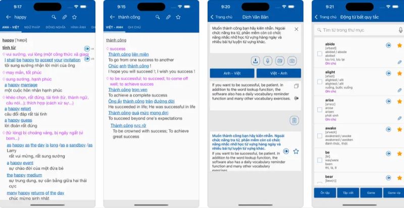 Ứng dụng TFlat Dictionary. (Ảnh: Chụp màn hình)