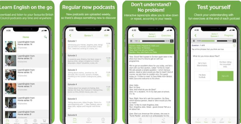 Ứng dụng LearnEnglish Podcasts. (Ảnh: Chụp màn hình)