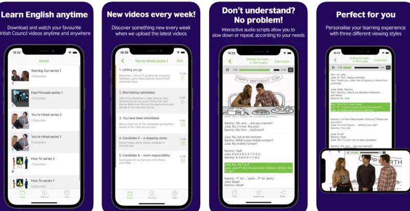 Ứng dụng LearnEnglish Videos. (Ảnh: Chụp màn hình)