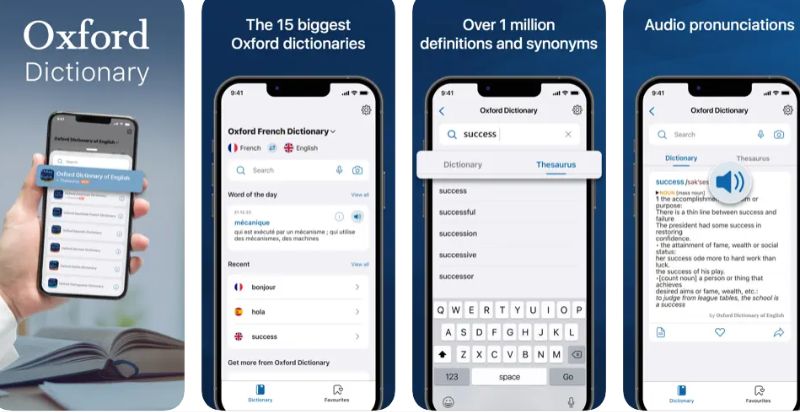 Ứng dụng Oxford Dictionary. (Ảnh: Chụp màn hình)