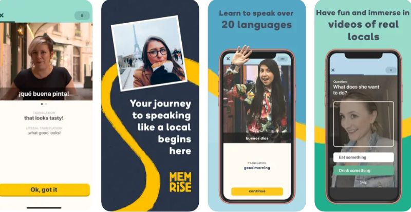 Ứng dụng Memrise. (Ảnh: Chụp màn hình)