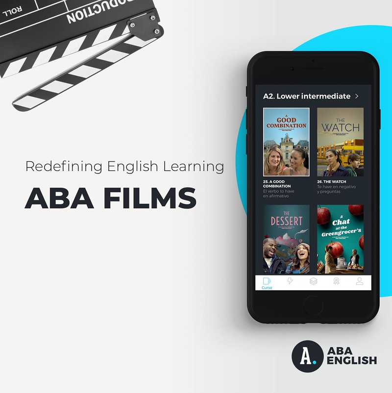 Học tiếng Anh qua video với ứng dụng ABA English With Films