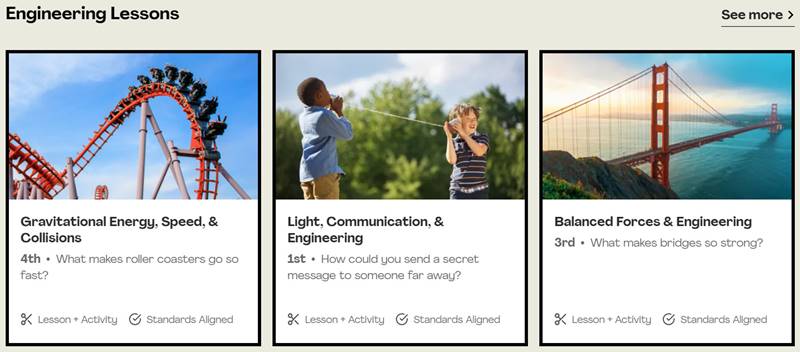 Một số dự án liên quan đến kỹ thuật trong STEM. (Ảnh: https://mysteryscience.com/)