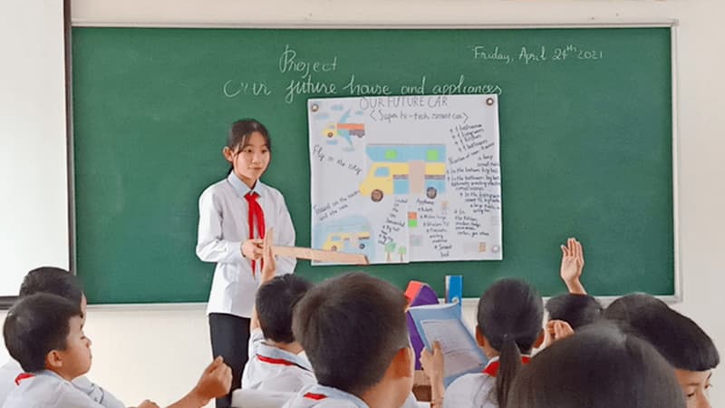 STEM là công cụ để con thuyết trình vấn đề bằng tiếng Anh thành thạo. (Ảnh: http://thcsxuanan.nghixuan.edu.vn/)