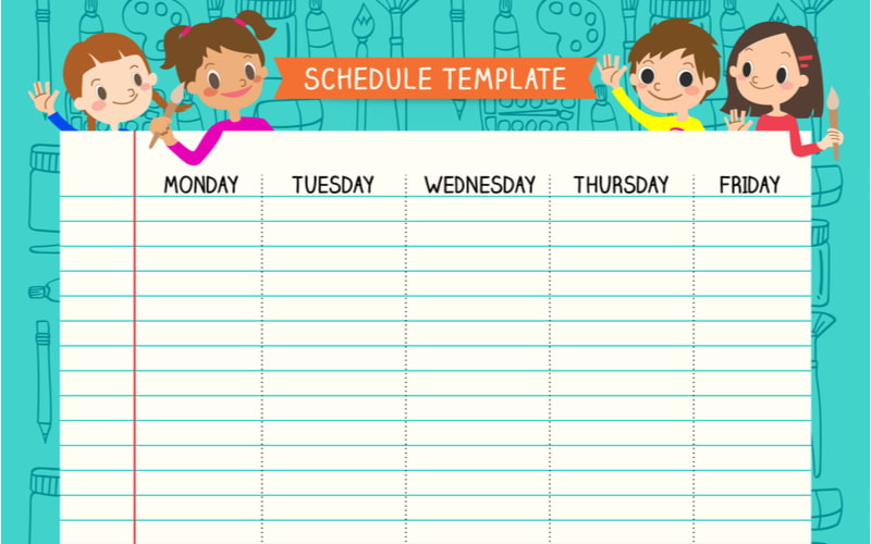 Thời khóa biểu mẫu số 4. (Ảnh: Shutterstock.com)