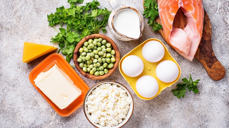 Thực phẩm chứa nhiều vitamin B2. (Ảnh: Sưu tầm Internet)