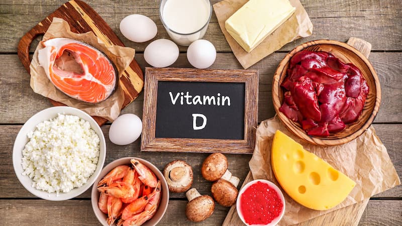 Các thực phẩm chứa nhiều vitamin D. (Ảnh: sưu tầm internet)