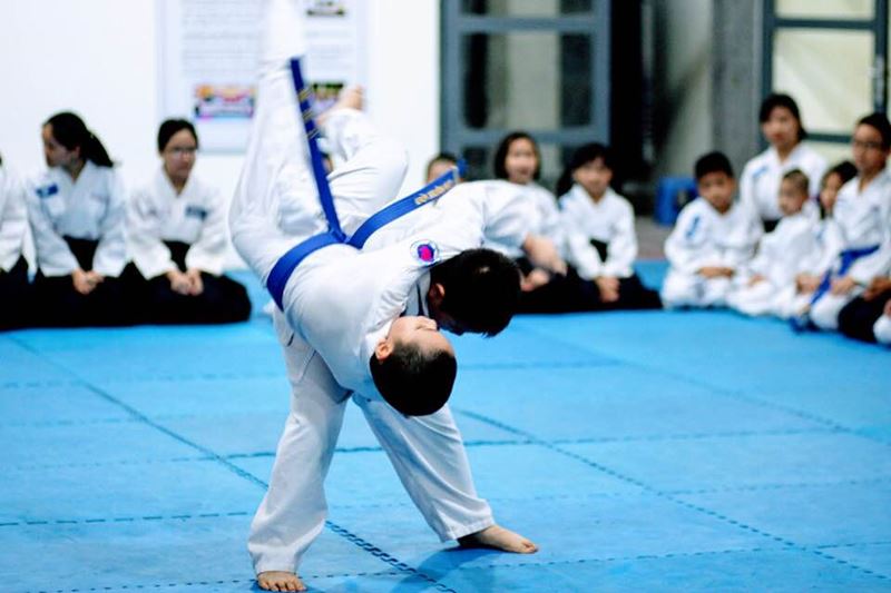 Học võ Aikido giúp con rèn luyện thể chất. (Ảnh: Internet)