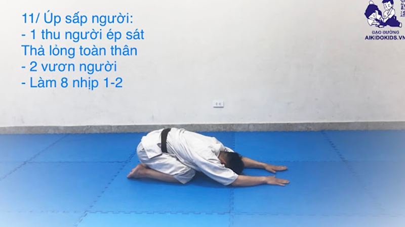Phần khởi động võ Aikido 3. (Ảnh: Internet)