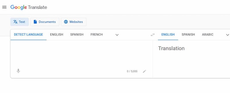 Google Translate - Trang web dịch tiếng anh sang tiếng việt chuẩn nhất. (Ảnh: Tác giả)