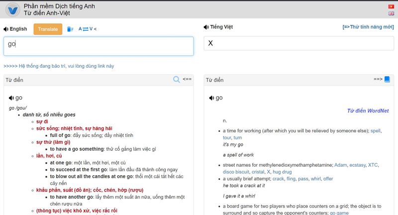 Vikitranslator - Web dịch tiếng Anh sang tiếng Việt chuyên nghiệp. (Ảnh: Tác giả)