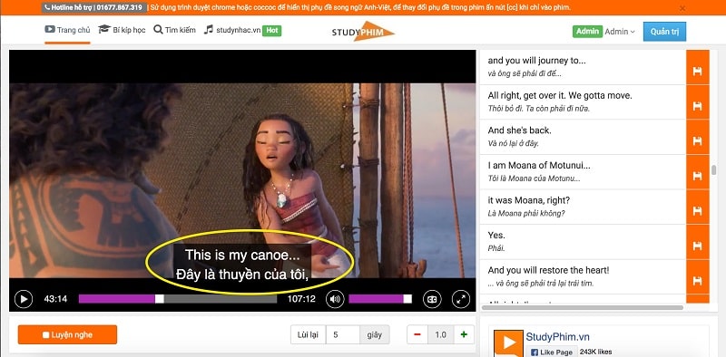  Luyện nghe tiếng Anh cùng web Studyphim. (Ảnh: Sưu tầm Internet)