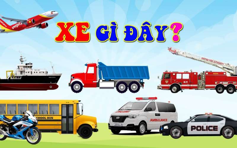 Video dạy bé nhận biết các loại xe. (Ảnh: Sưu tầm Internet)