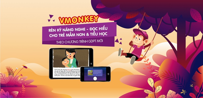 Học tiếng Việt thú vị, hiệu quả cùng Vmonkey. (Ảnh: Monkey)