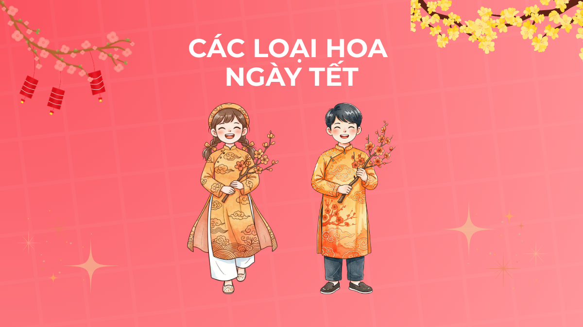 Dạy con về các loại hoa ngày Tết cầu tài lộc, rước may mắn