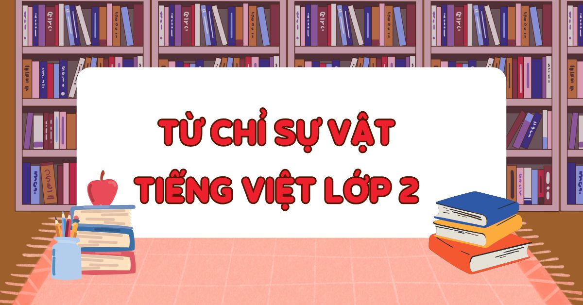 Từ chỉ sự vật là gì? Định nghĩa + 30 ví dụ dễ hiểu cho bé lớp 2