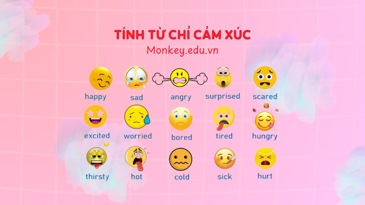 100+ tính từ chỉ cảm xúc, cảm nhận và giọng điệu trong tiếng Anh