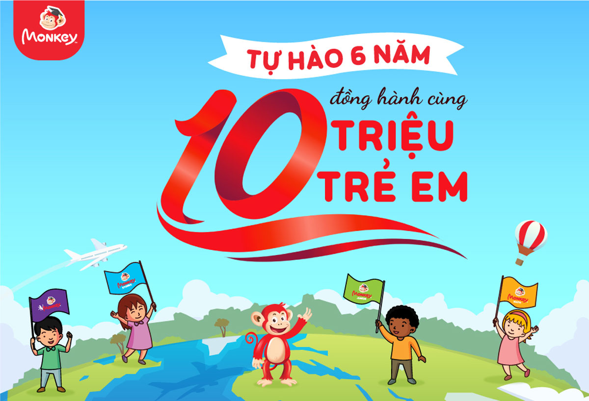 Monkey vượt mốc 10 triệu người dùng, tiếp tục là app tiếng Anh cho trẻ em của Việt Nam được nhiều người dùng nhất thế giới