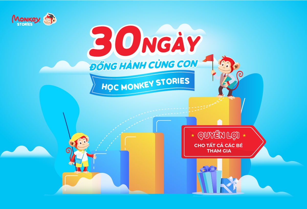 Thể lệ chương trình “30 ngày đồng hành cùng con học Monkey Stories” tháng 11