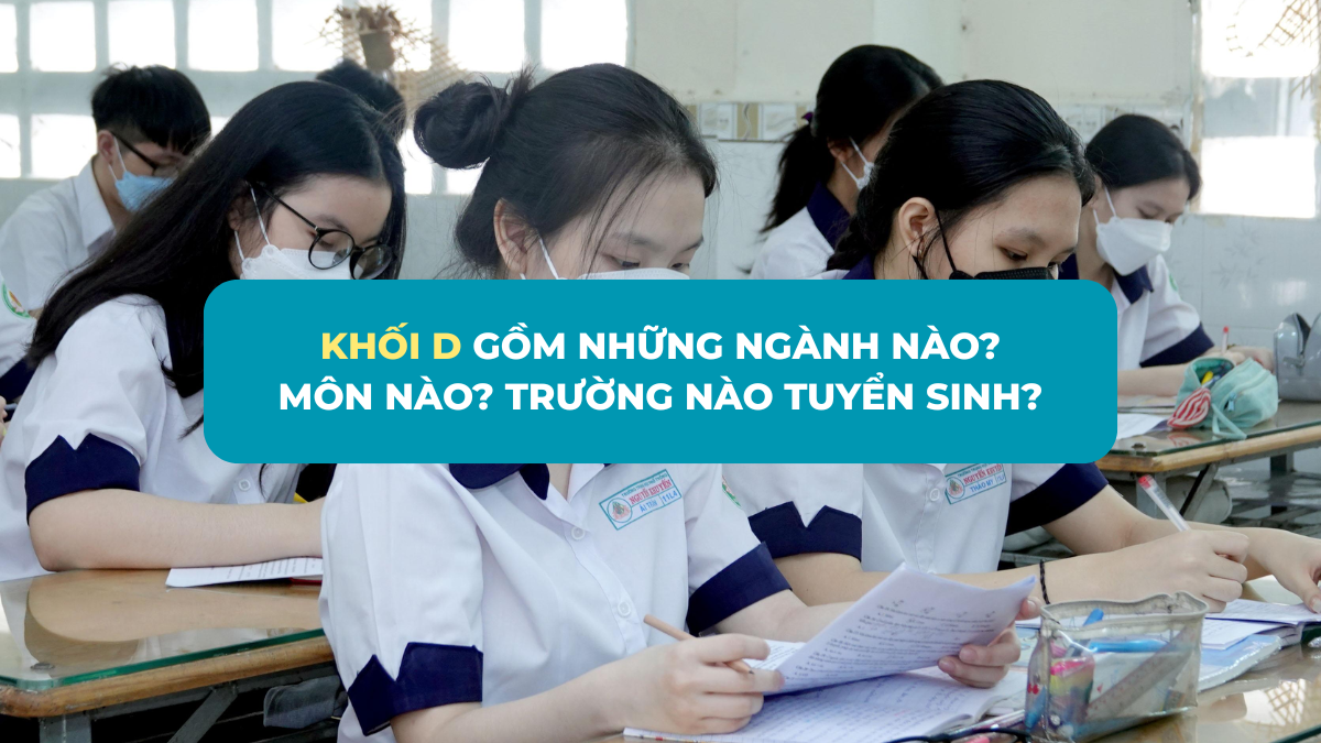 Khối D gồm những ngành nào? Môn nào? Trường nào? [Update 2025]