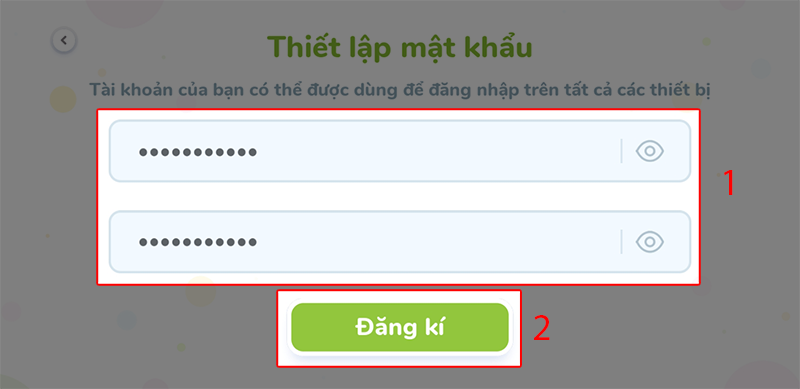 Ba mẹ cần ghi nhớ mật khẩu để đăng nhập trên các thiết bị khác nếu cần. (Ảnh: Chụp màn hình)