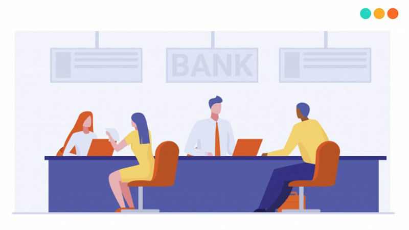 Giao tiếp tại ngân hàng. (Ảnh: Sưu tầm Internet)